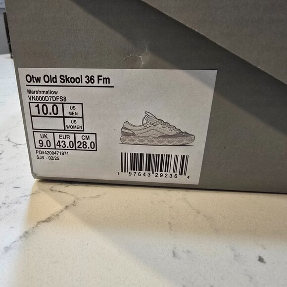 Vans OTW Old Skool 36 FM White 2025 Sneaker Skate RARE VN000D7DFS8 Mens 10 NEW - Picture 10 of 15